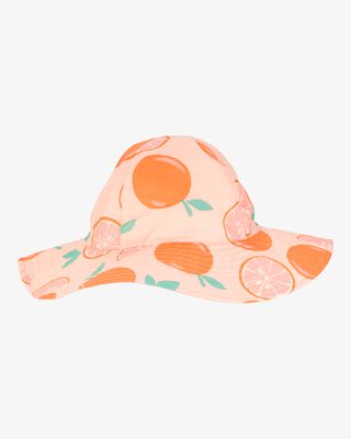 Product image 1 of Toddler Orange Fruit Print Reversible Swim Hat - Orange/Peach