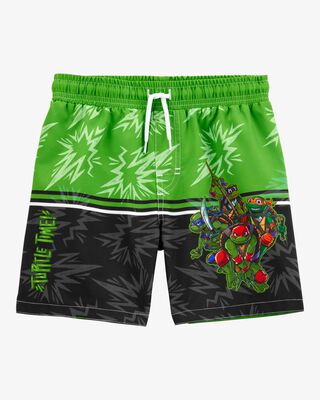Product image 1 of Kid Teenage Mutant Ninja Turtles Swim Trunks - Green