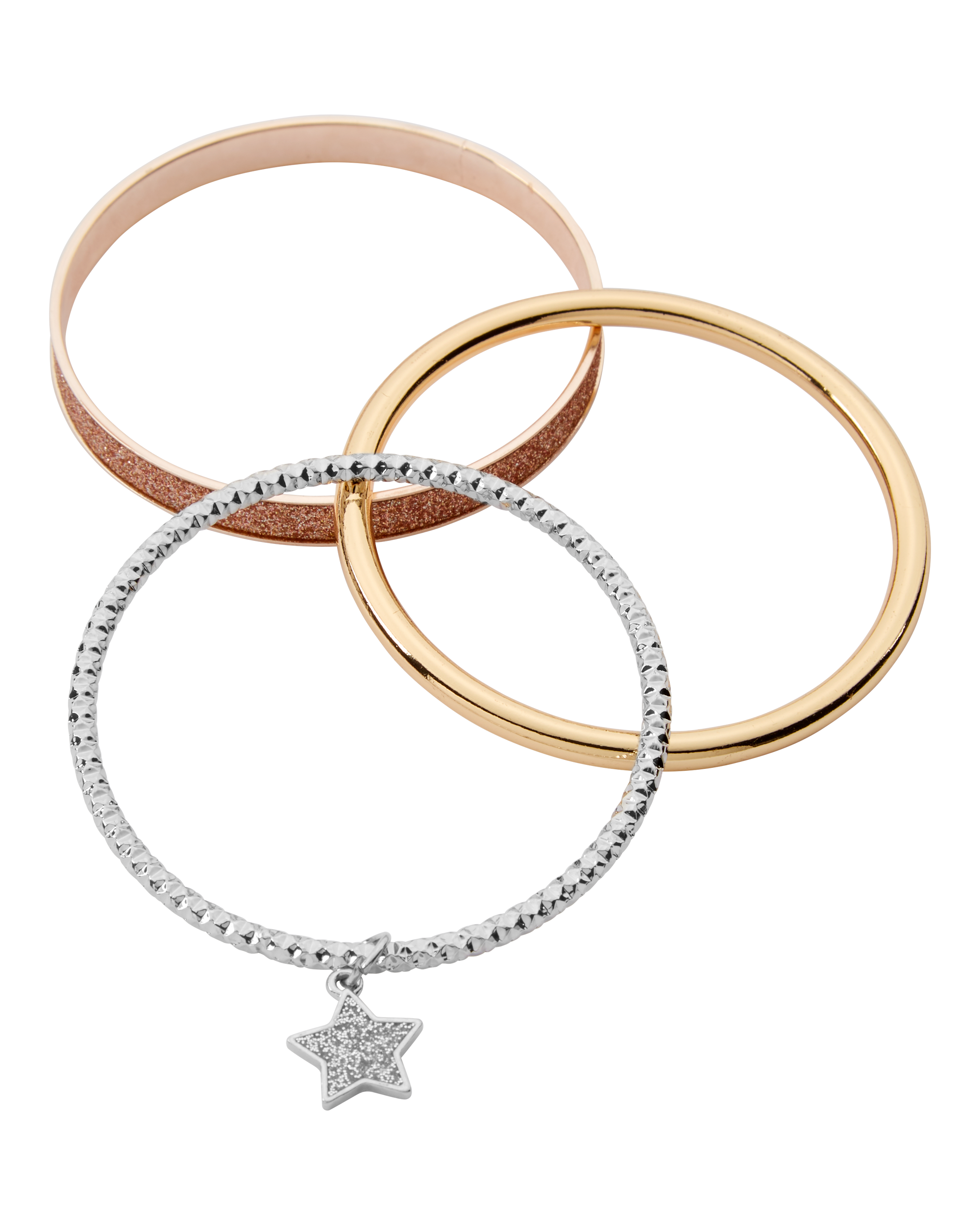 3-Pack Bangle Bracelets