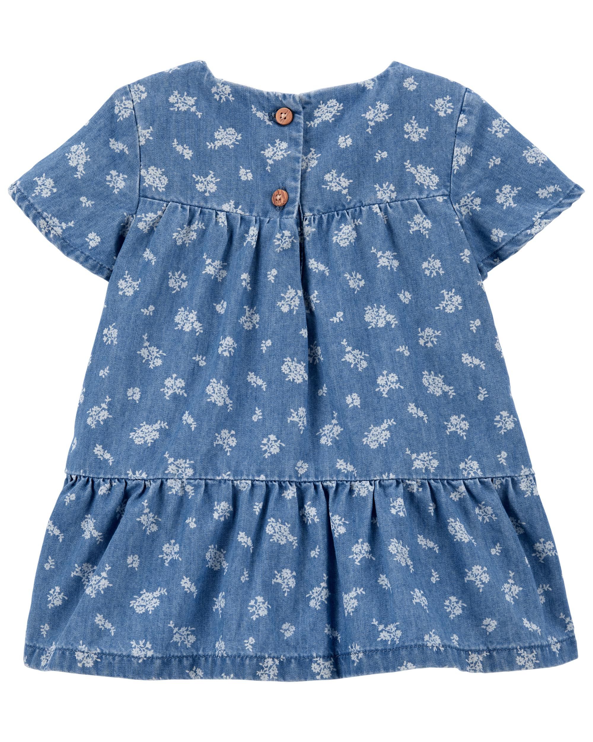 Baby girl chambray dress top
