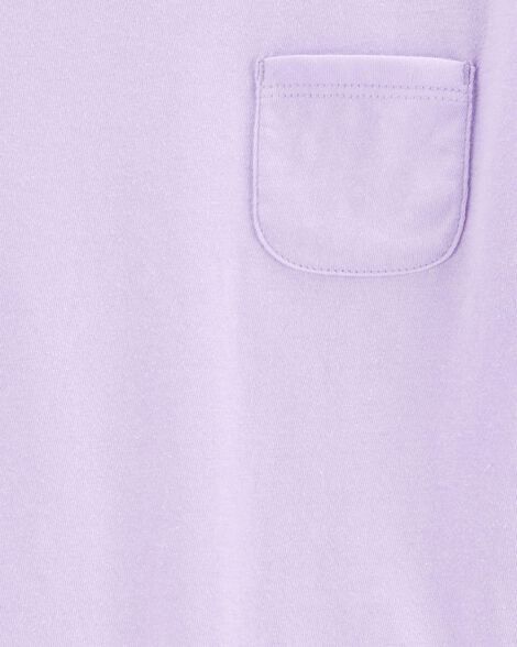 Product image 2 of Kid Solid Short-Sleeve Fashion Top - Purple