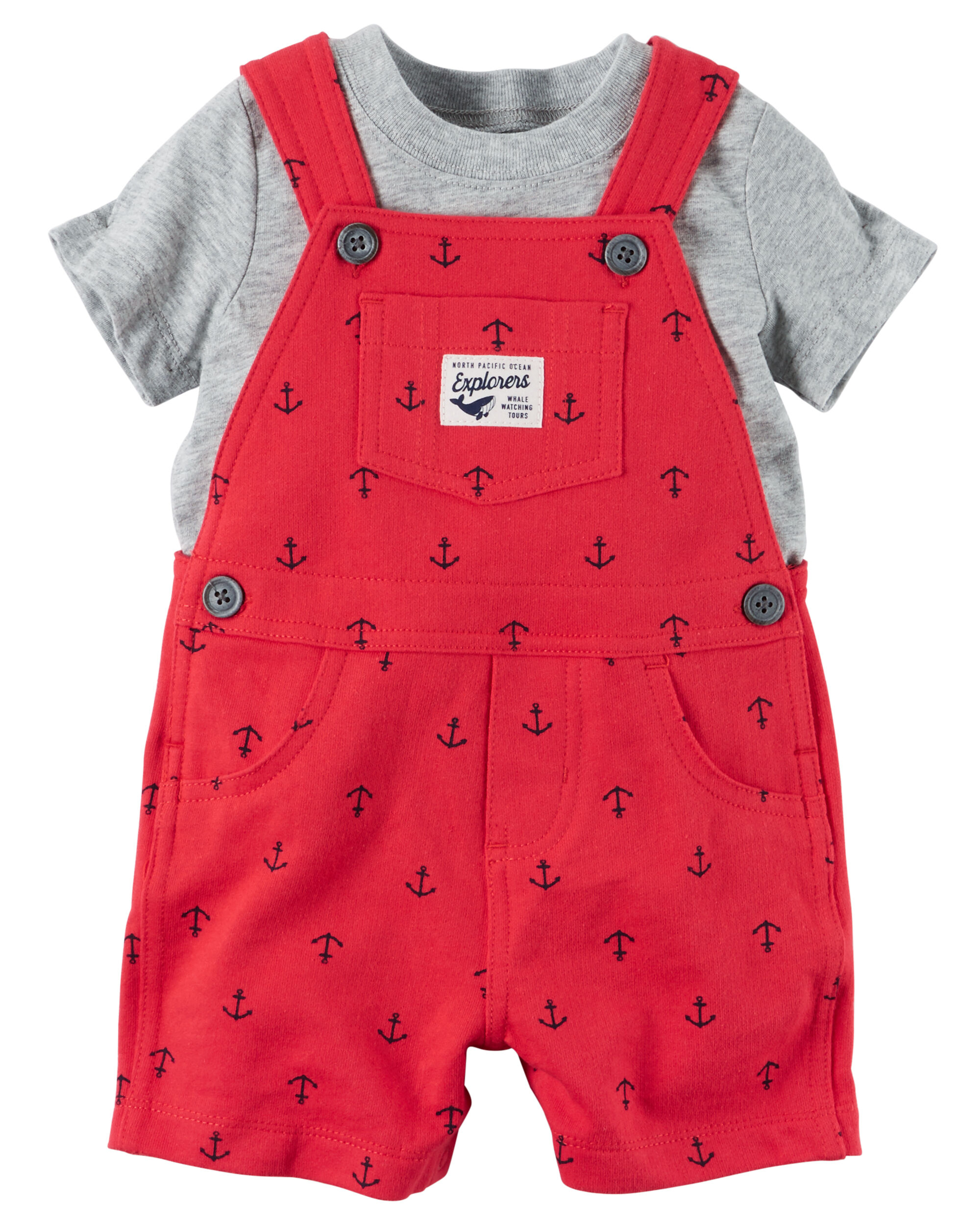 2 Piece Top Shortalls Set Carters Com