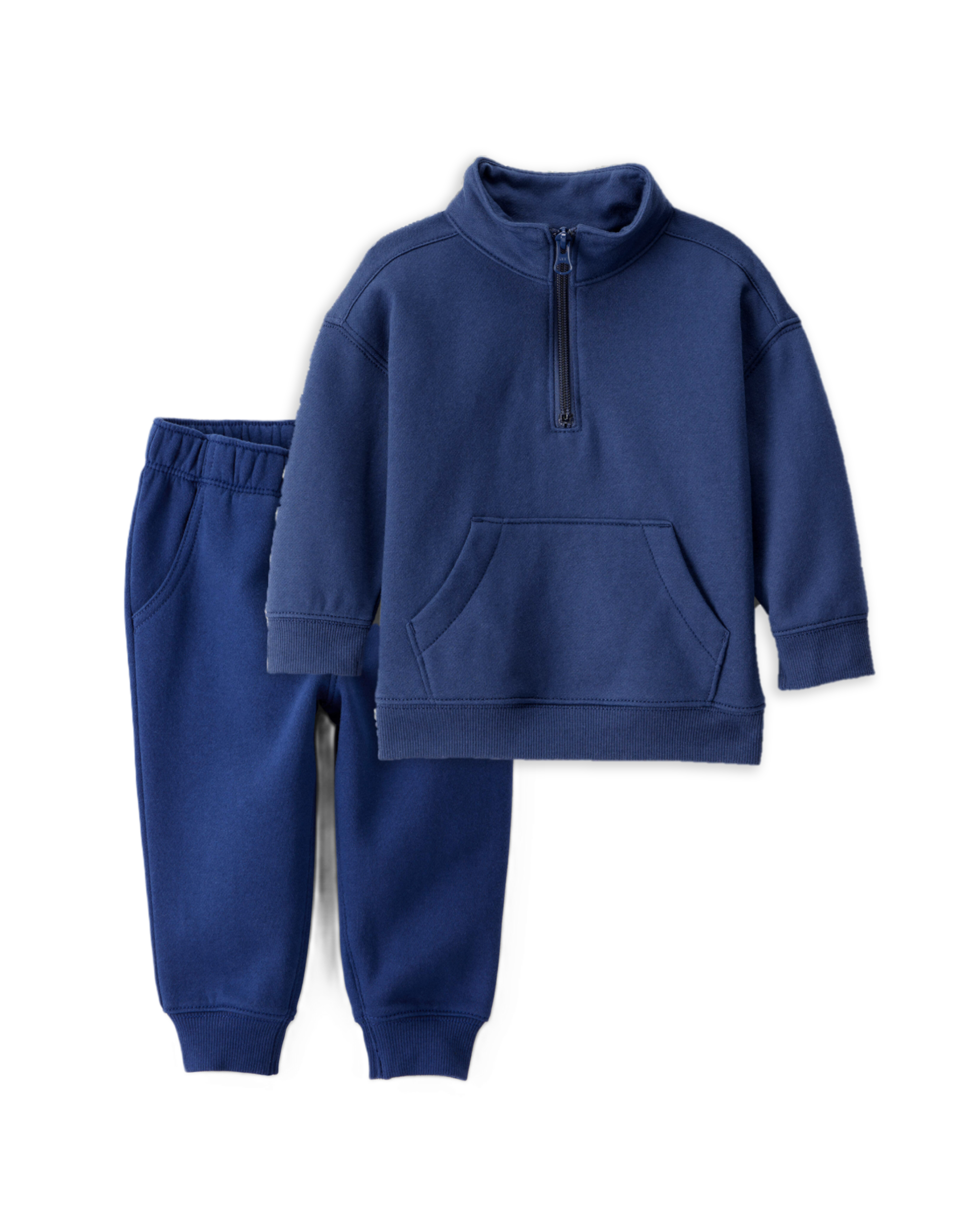 Toddler Boy 2-Piece Daydream Fleece Quarter-Zip Sweatshirt & Jogger Set - Navy