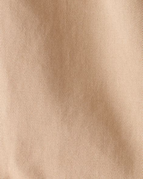  Product image 3 of Baby Twill Bow-Tie Wide Leg Shorts - Taupe