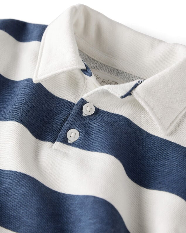 Product image 2 of Toddler Boy Organic Cotton Henley Top in Stripes