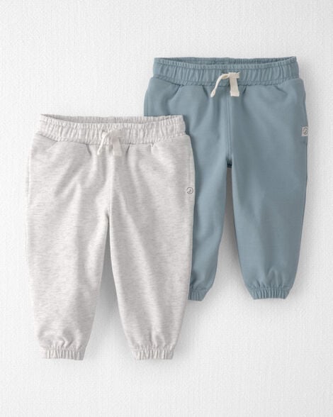 Image of Baby 2-Pack Organic Cotton French Terry Sweatpants