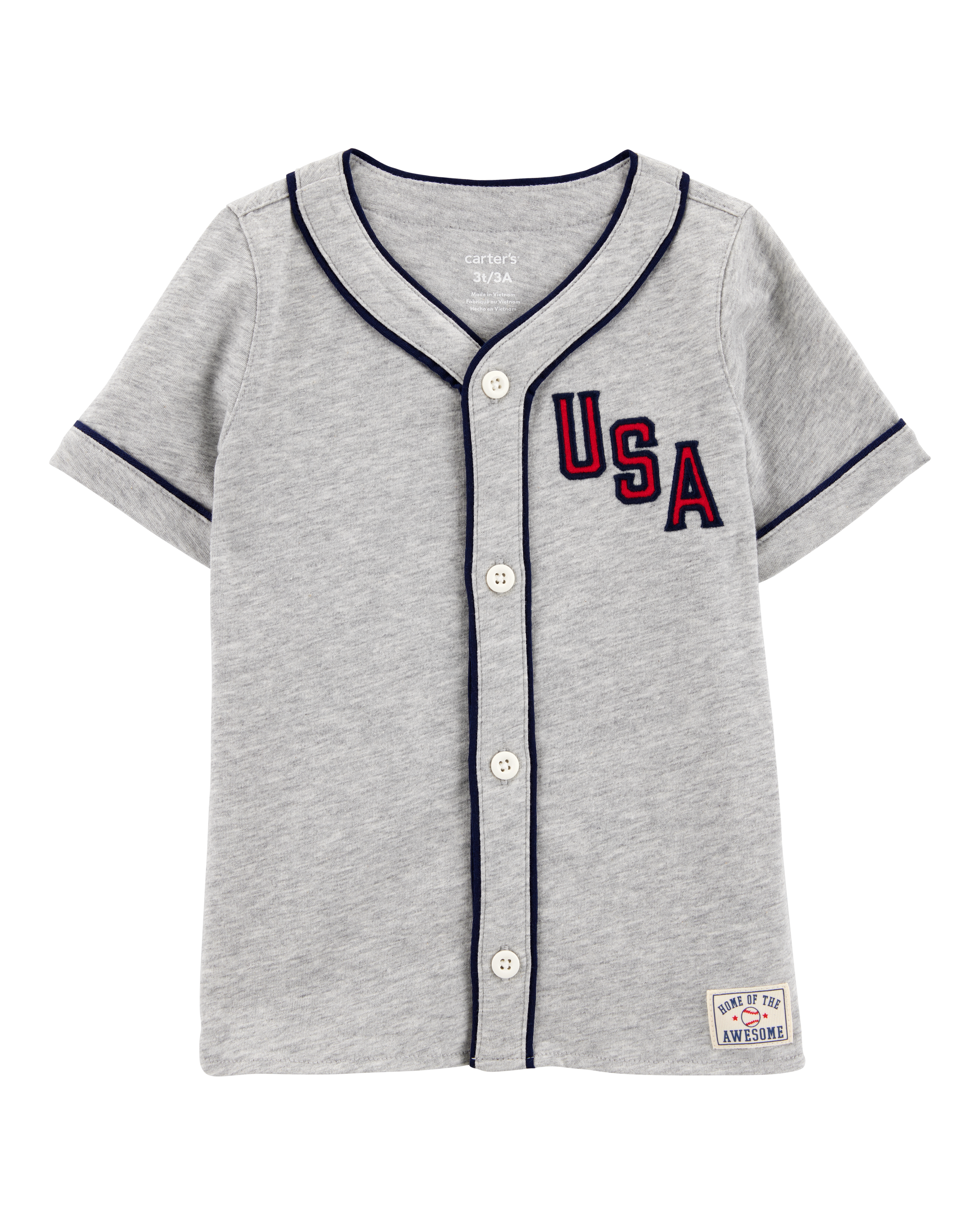 Toddler USA Varsity Button-Down Shirt