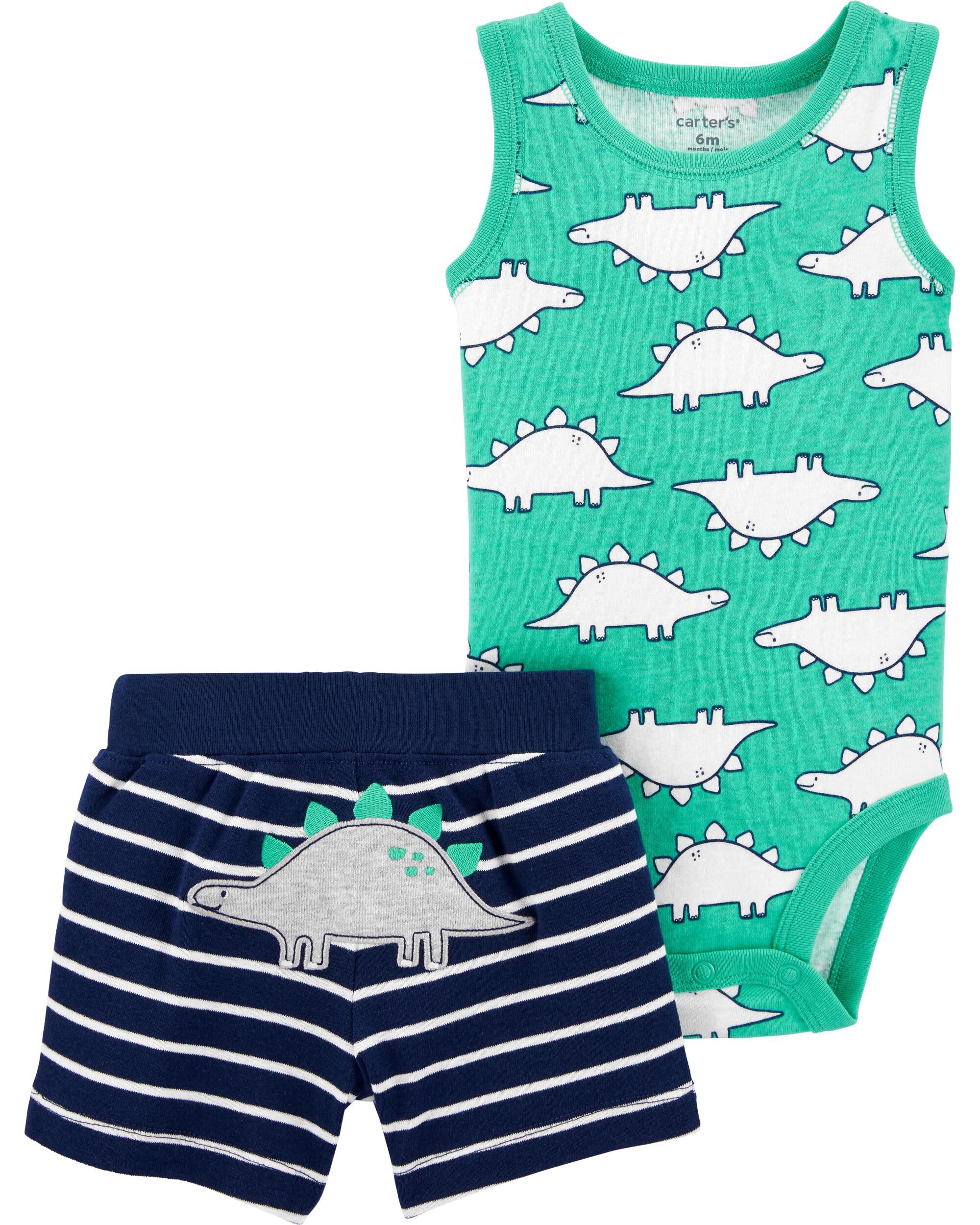 Carters Baby Boys 2-Pc L//S Holiday Set