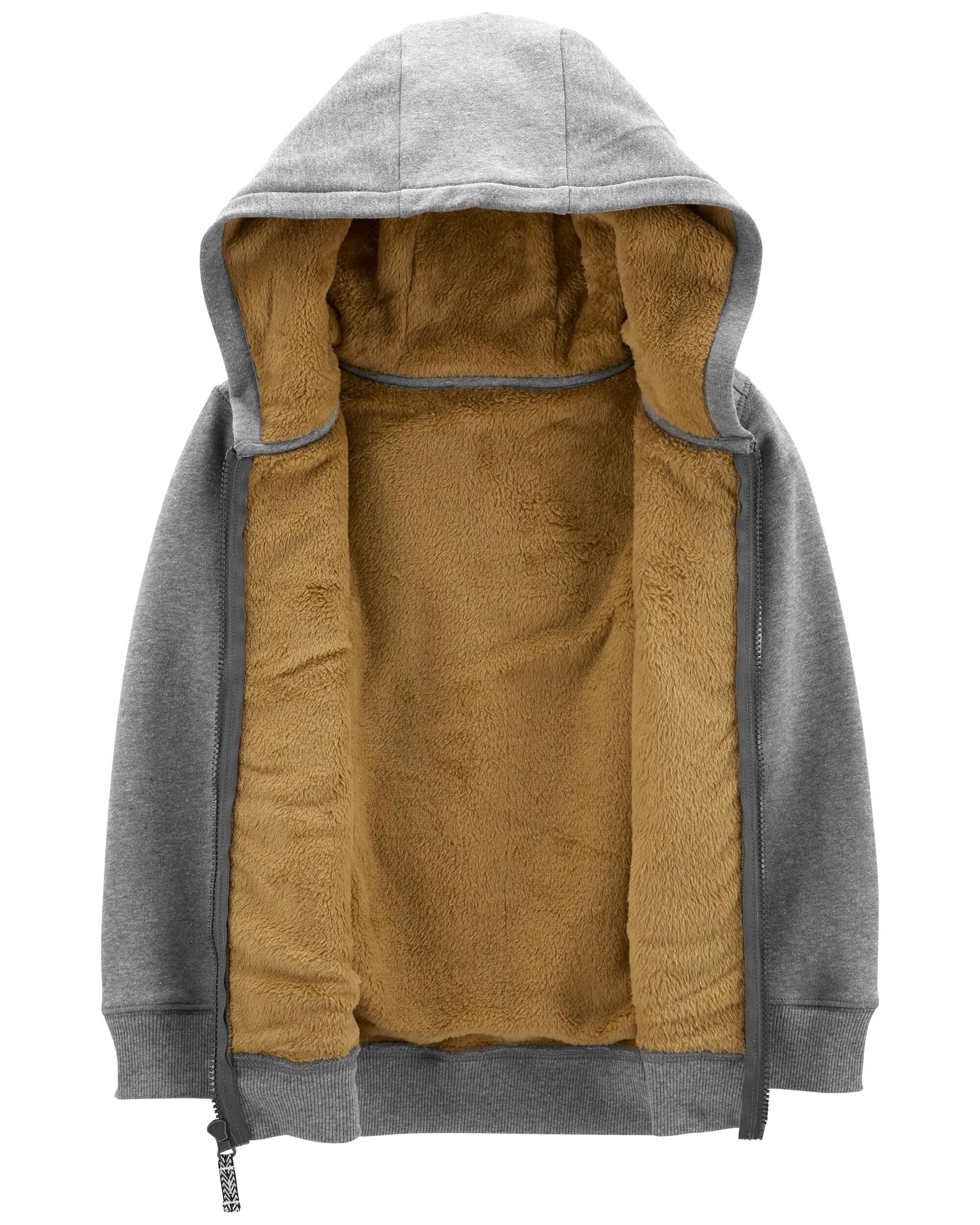 Fleece lined hoodie toddler cheap