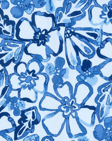  Product image 3 of Toddler 1-Piece Floral Swimsuit - Blue