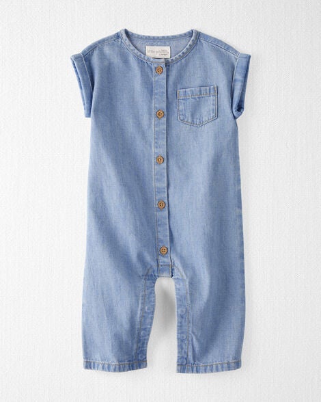  Product image 1 of Baby Organic Cotton Chambray Jumpsuit