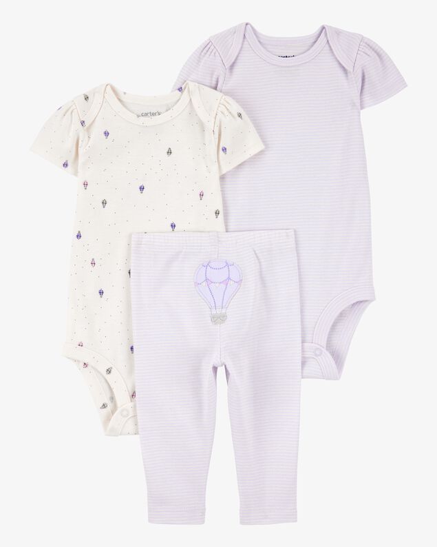 Product image 1 of Baby Girl 3-Piece Hot Air Balloon Little Character Set® - Purple