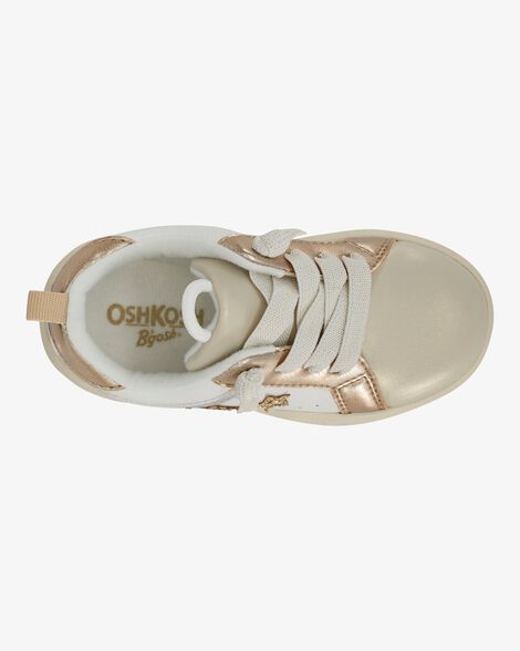  Product image 4 of Toddler Metallic Star Sneakers - Gold