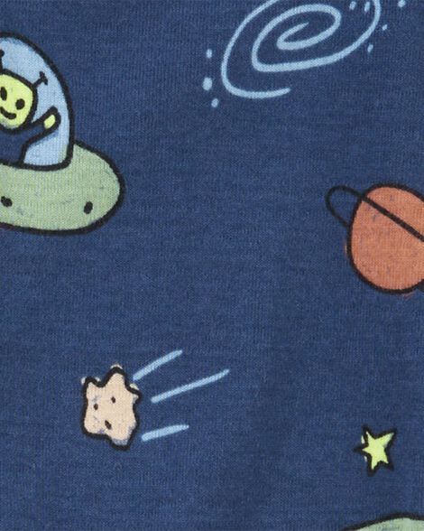 Product image 2 of Toddler Boy 1-Piece Space Print 100% Snug Fit Cotton Footie Pajamas