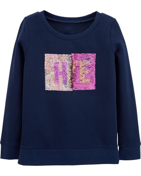 flip sequin sweater