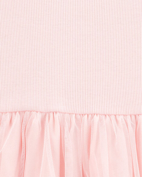 Product image 3 of Toddler Solid Short-Sleeve Dress - Pink