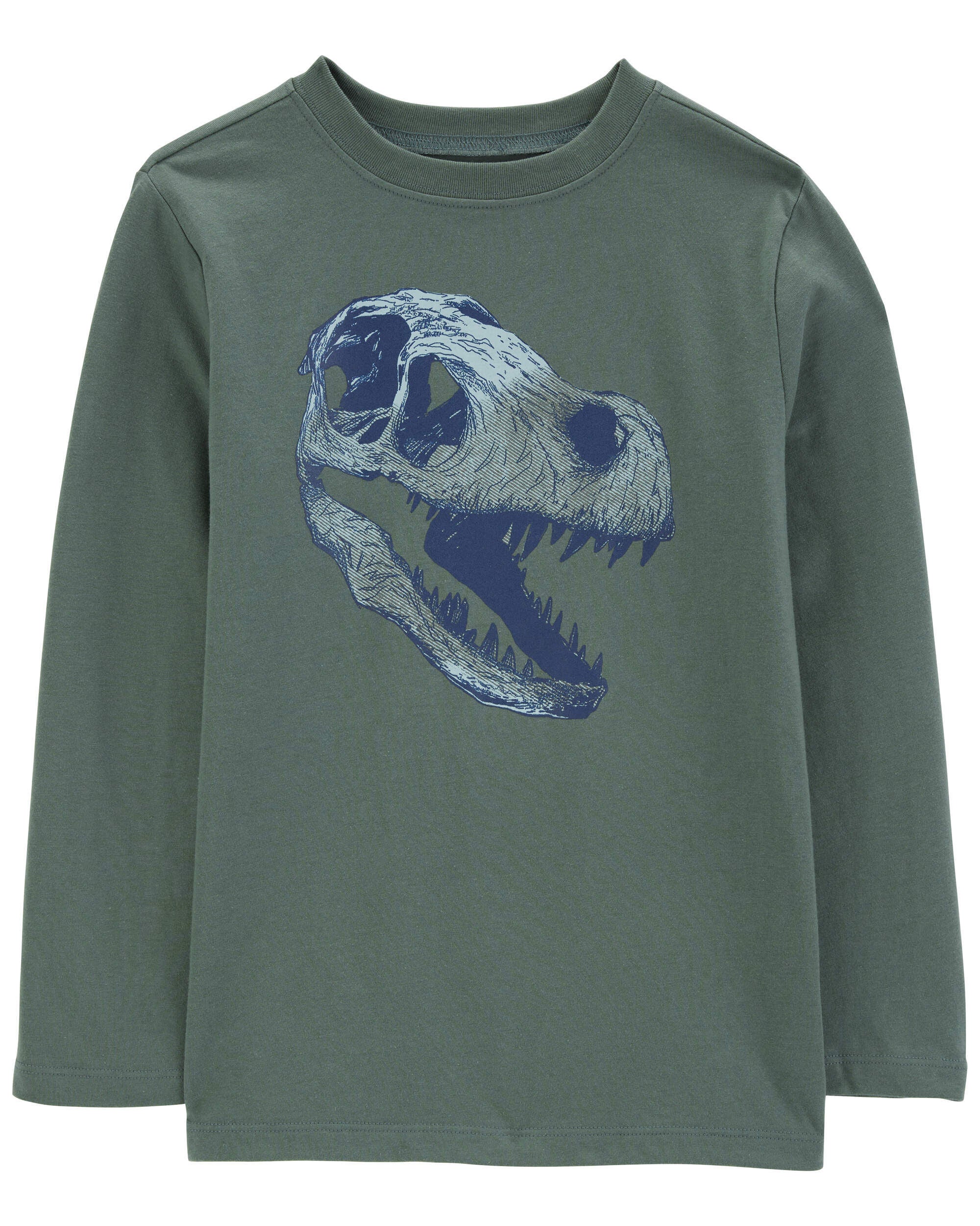 週間売れ筋 Kid OshKosh - Blue - Tee Graphic Long-Sleeve Skateboard トップス