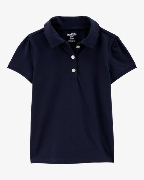 Product image 1 of Toddler Pique Uniform Polo Shirt - Navy