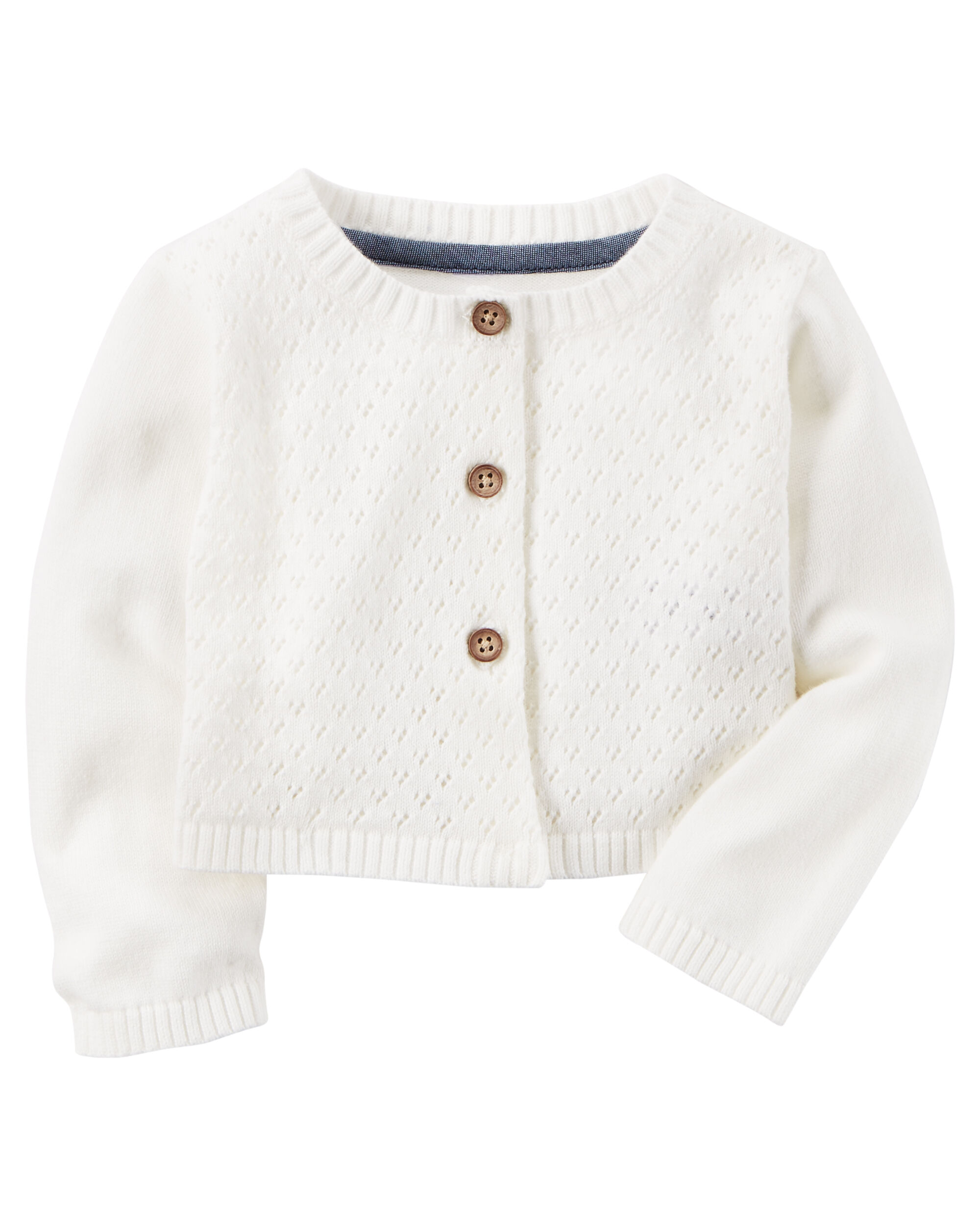 carters white cardigan