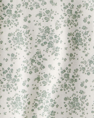 Product image 2 of Toddler Floral Short-Sleeve Fashion Top - Green/White