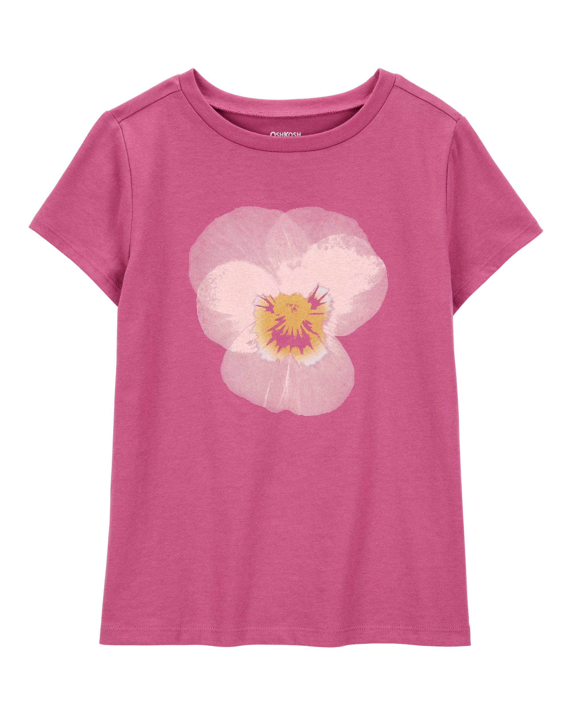 Kid Tropical Flower Short-Sleeve Graphic Tee - Pink