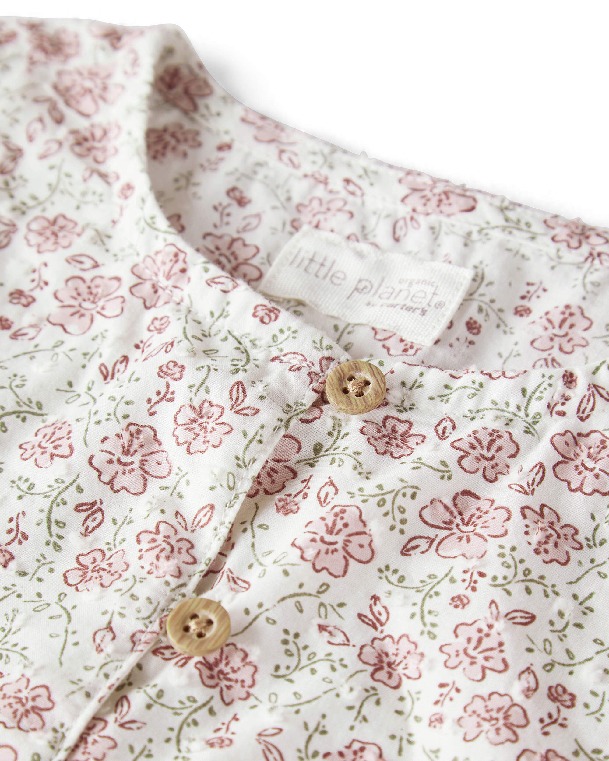 Baby Girl Organic Cotton Dress in Prairie Blossom Print