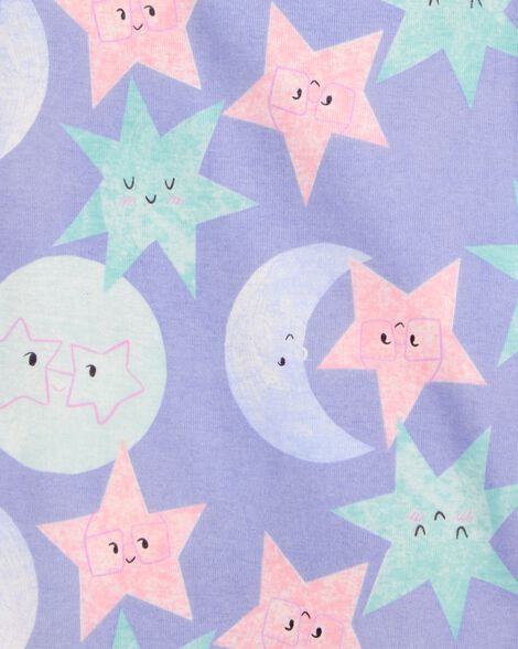 Product image 3 of Baby 4-Piece Moon 100% Snug Fit Cotton Pajamas - Purple