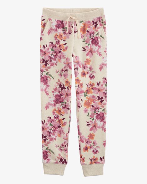  Product image 1 of Kid Floral Print Fleece Joggers