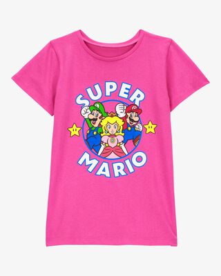 Product image 1 of Kid Super Mario™ Short-Sleeve Graphic Tee - Pink