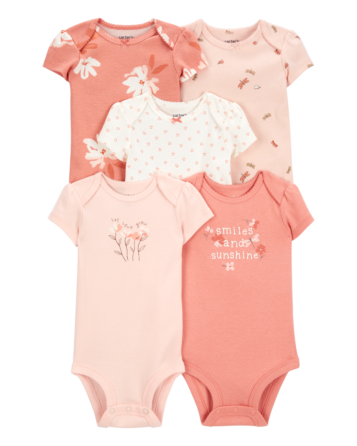 Baby 5-Pack Short-Sleeve Original Bodysuits - Carter's