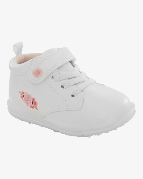  Product image 1 of  Every Step® First Walker Floral High-Top Sneakers - White