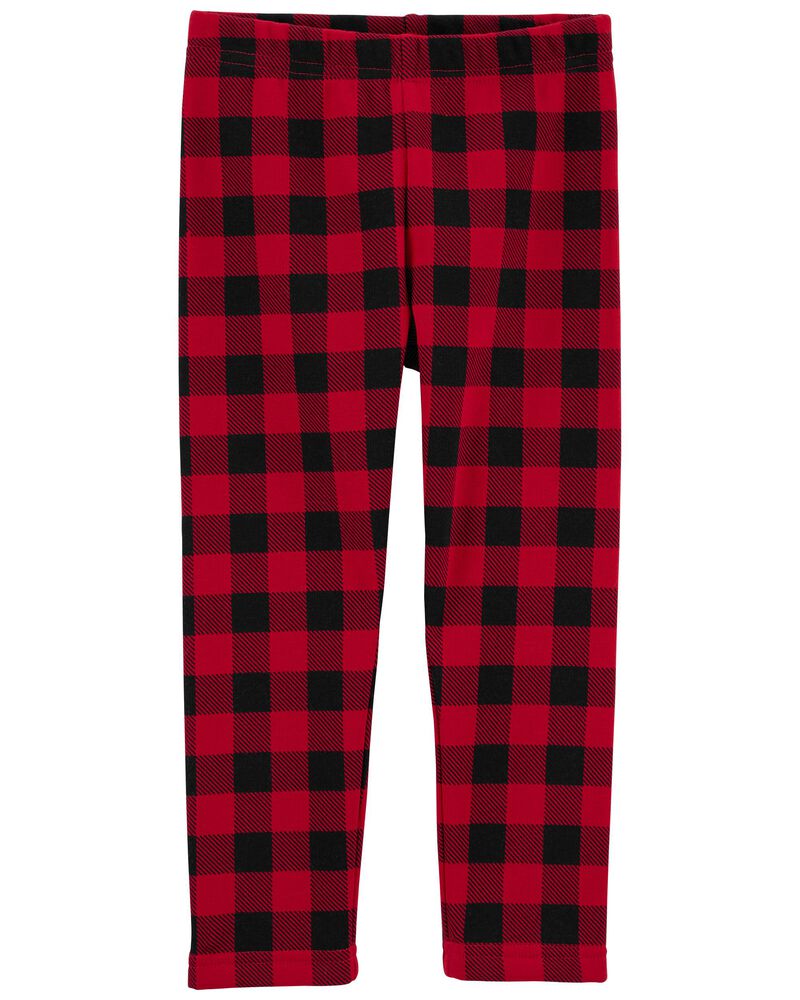 Toddler Buffalo Check Cozy Leggings, , hi-res