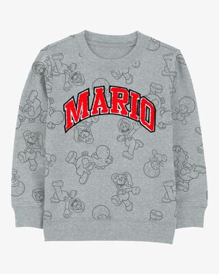 Product image 1 of Kid Super Mario Bros Pullover - Grey