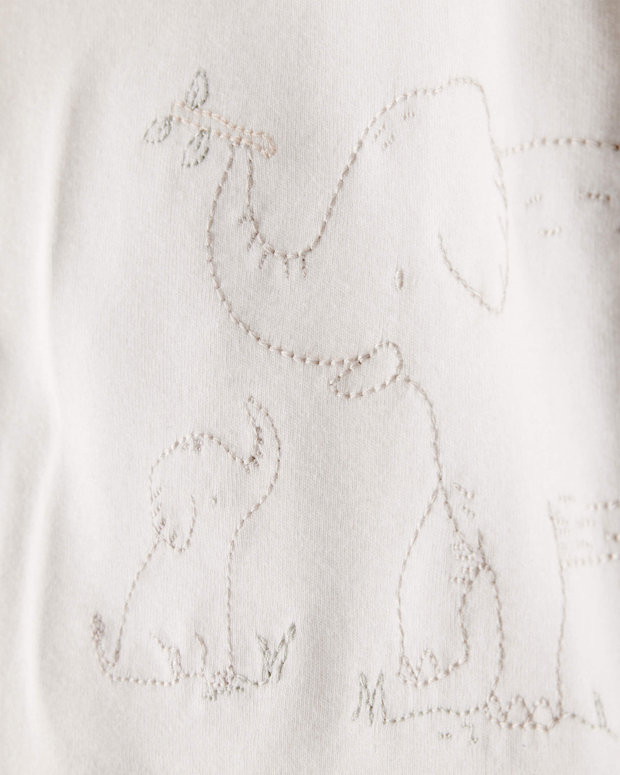 Baby 4-Piece Elephant Outfit Set - Grey/Ivory