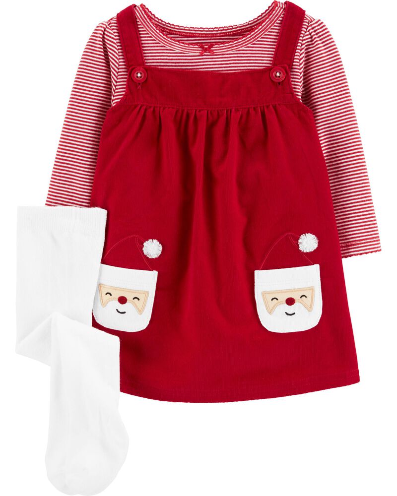 3 Piece Striped Bodysuit Santa Jumper Set Carters Com
