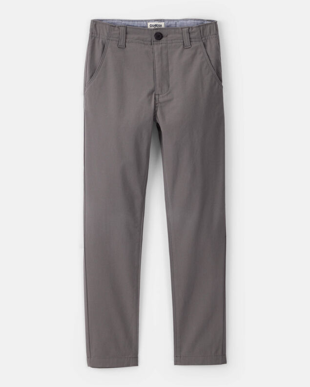 Product image 1 of Boys Flat Front Fashion Pants - Grey