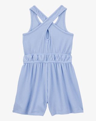 Product image 2 of Kid Ribbed Textured Romper - Blue
