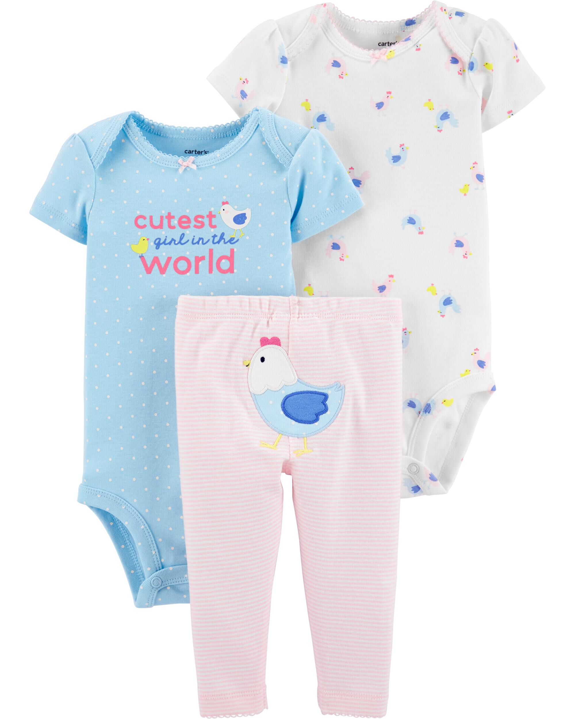 carter's 3 piece set girl