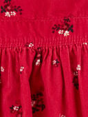 Red - Toddler Floral Print Jumper Dress, Selected