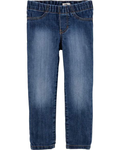 Girls Kid Medium Wash Pull-On Skinny-Leg Jegging