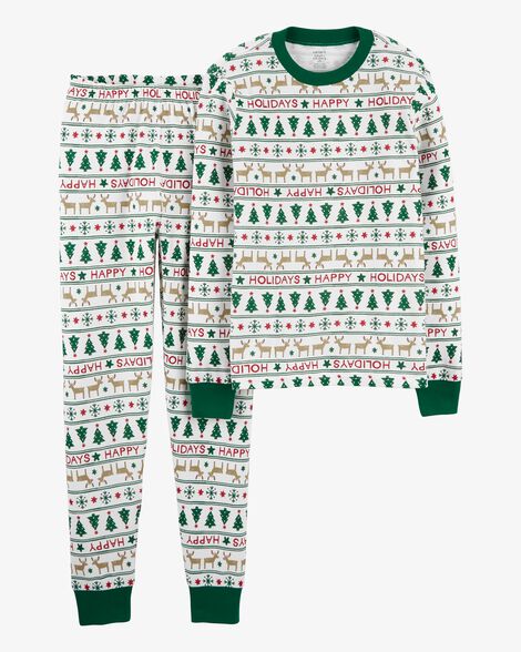 Product image 1 of Adult 2-Piece Fair Isle 100% Snug Fit Cotton Pajamas