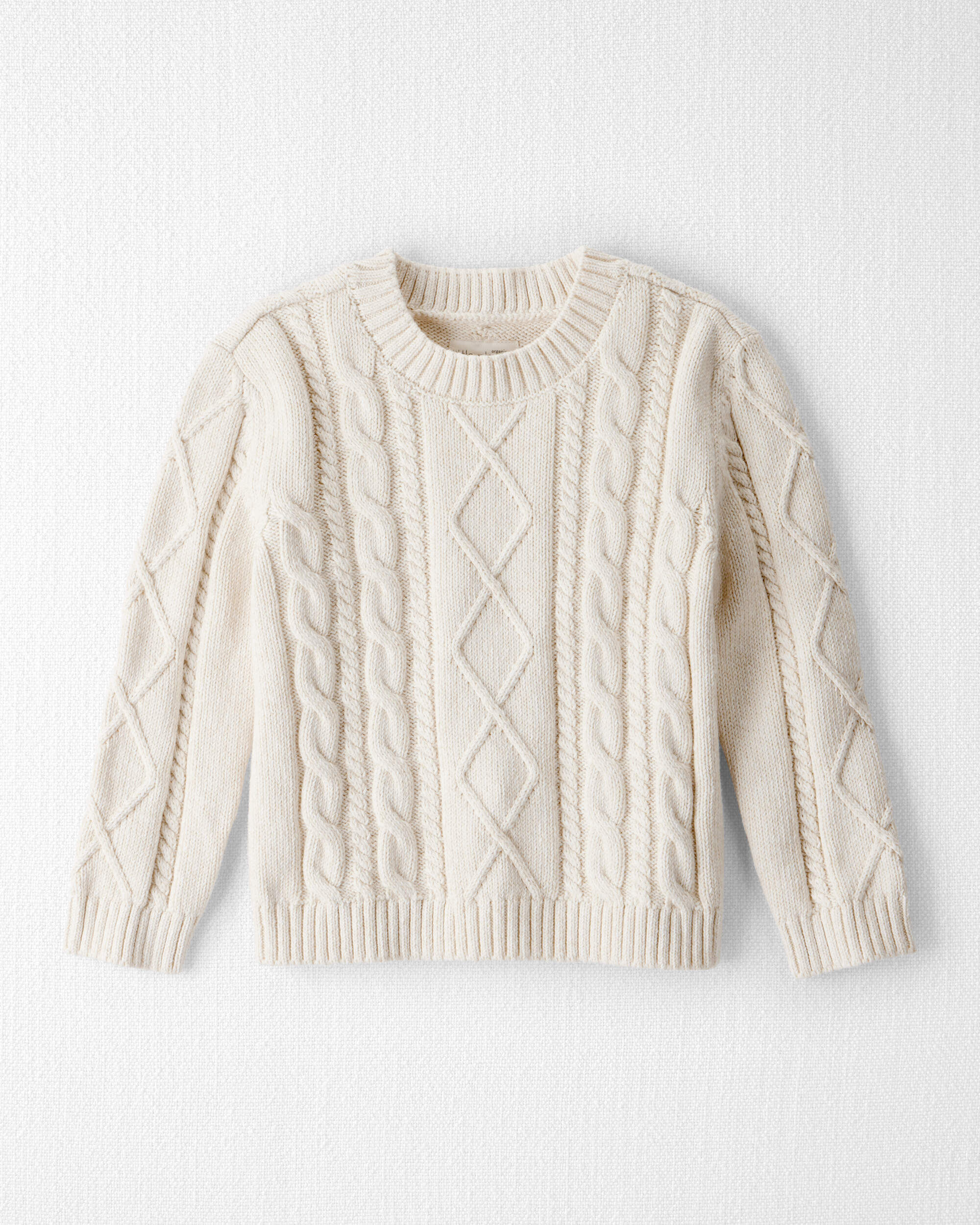 ★EMS★ CABLE COTTON KNIT BAGWHITE CABLE COTTON KNIT BAG-WHITE - EMIS