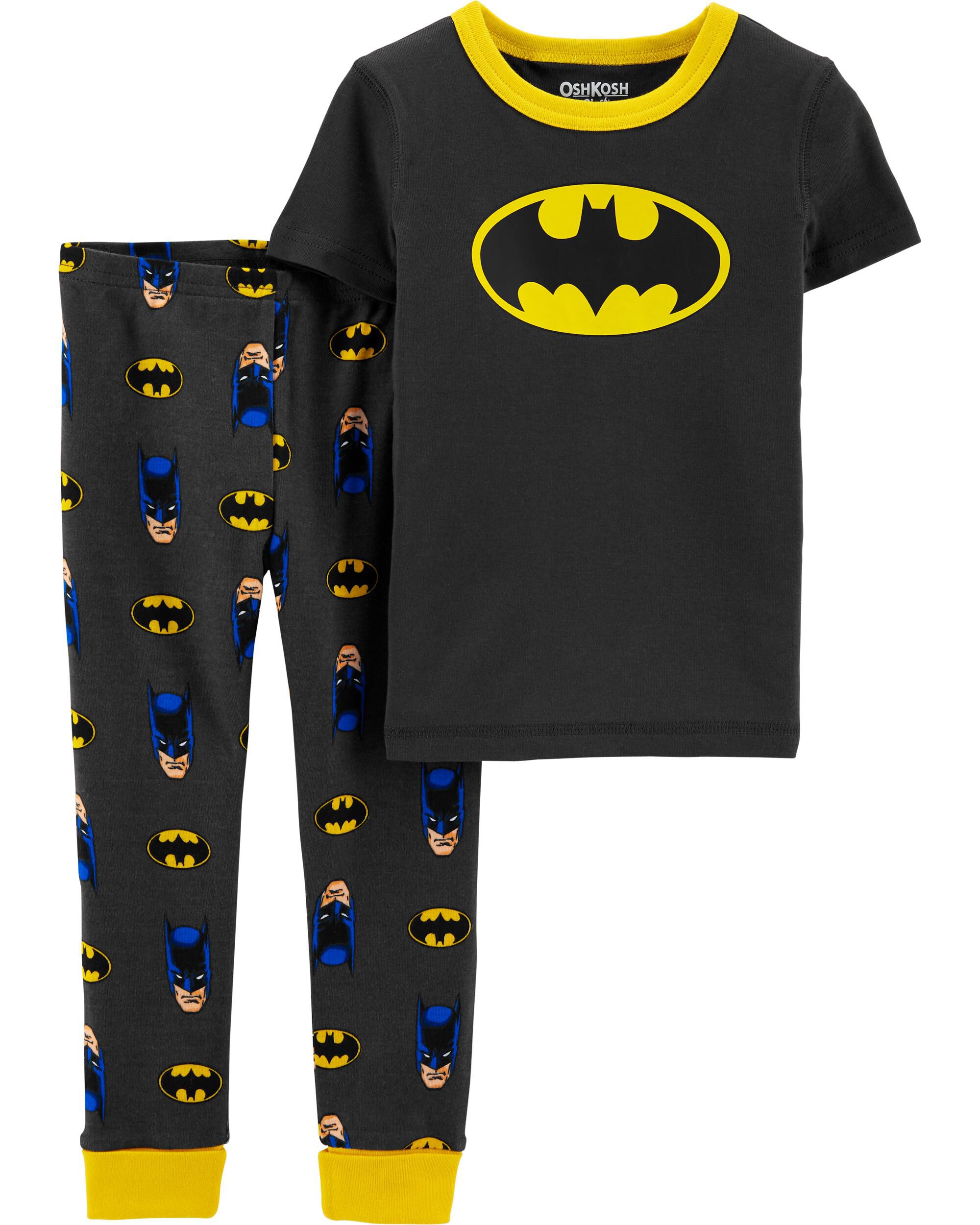 BATMAN Boys Toddler Cotton Non-Footed Pajama 