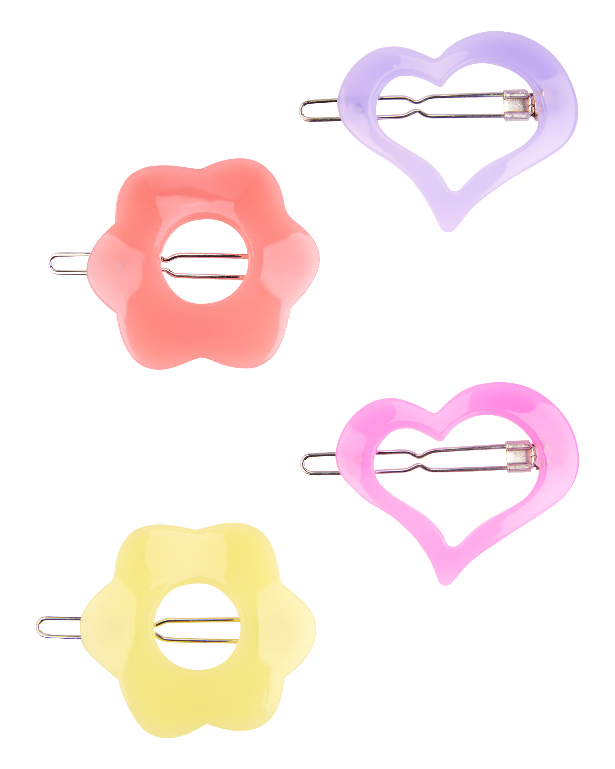 Girls 4-Pack Floral Hair Clips
