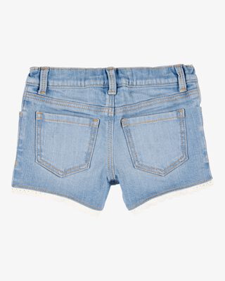 Product image 2 of Toddler Eyelet Hem Iconic Denim Short - Ozone Wash