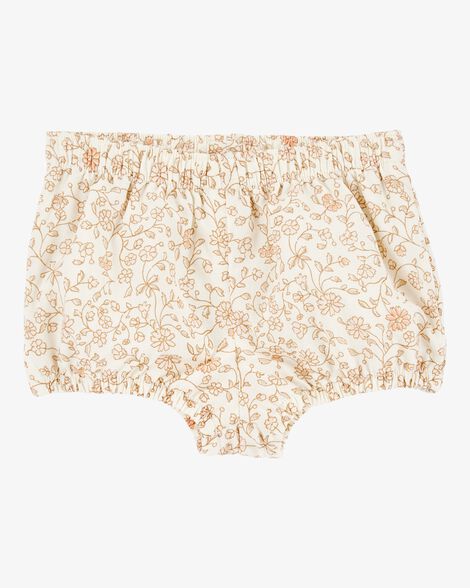  Product image 3 of Baby 2-Piece Floral Top & Short Set - Cream