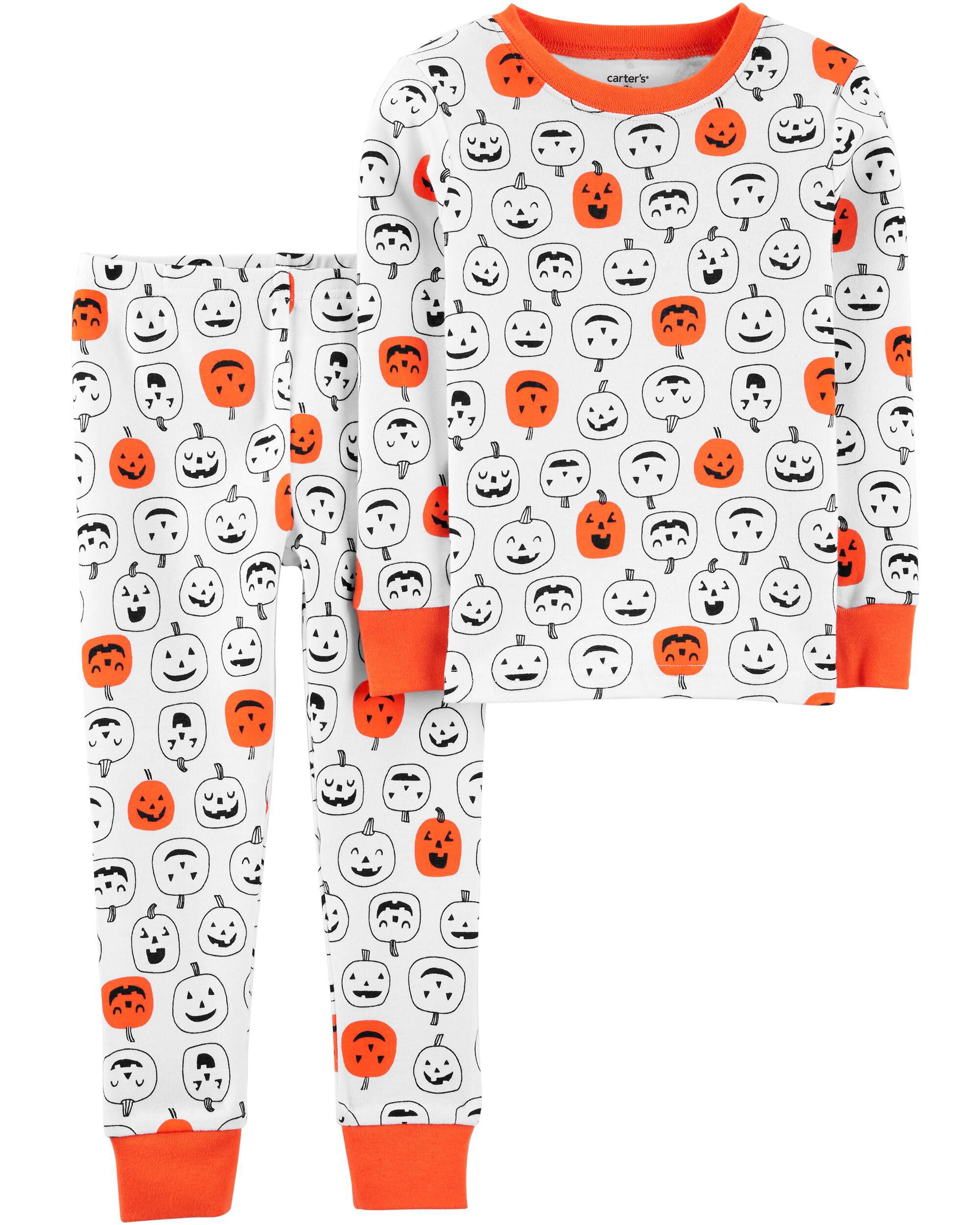 carters pumpkin pajamas