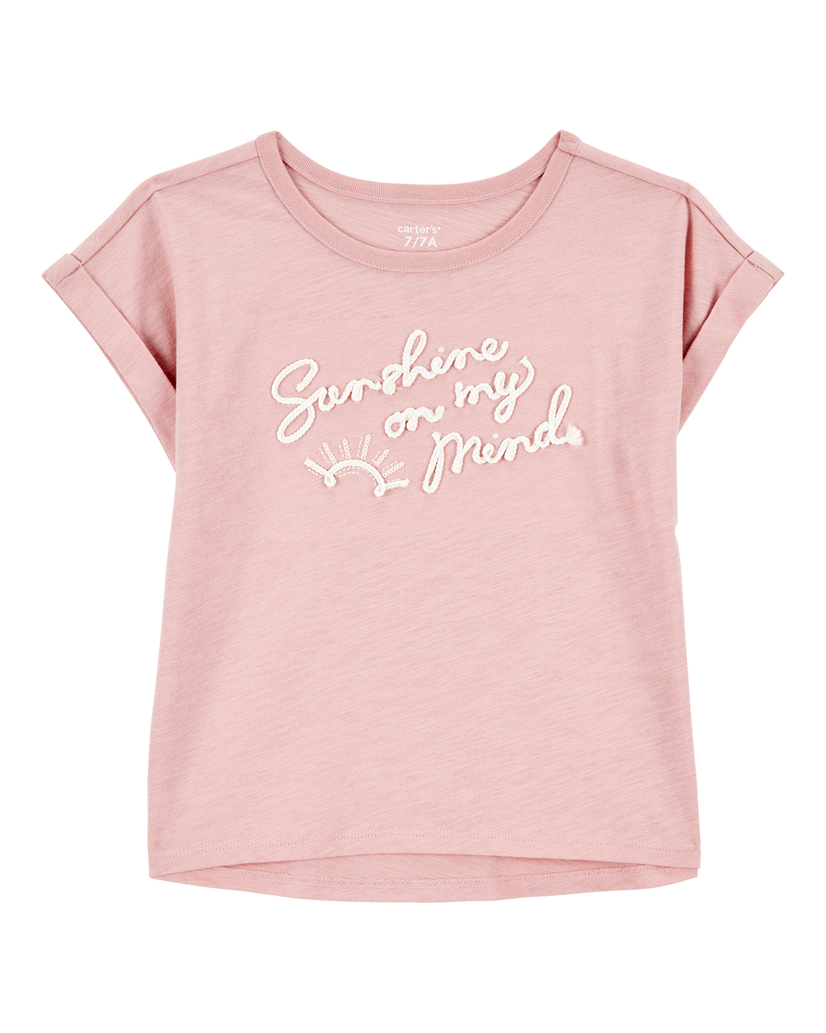 Teen Girls Short Sleeve Oversized Graphic Tee - PINK | The