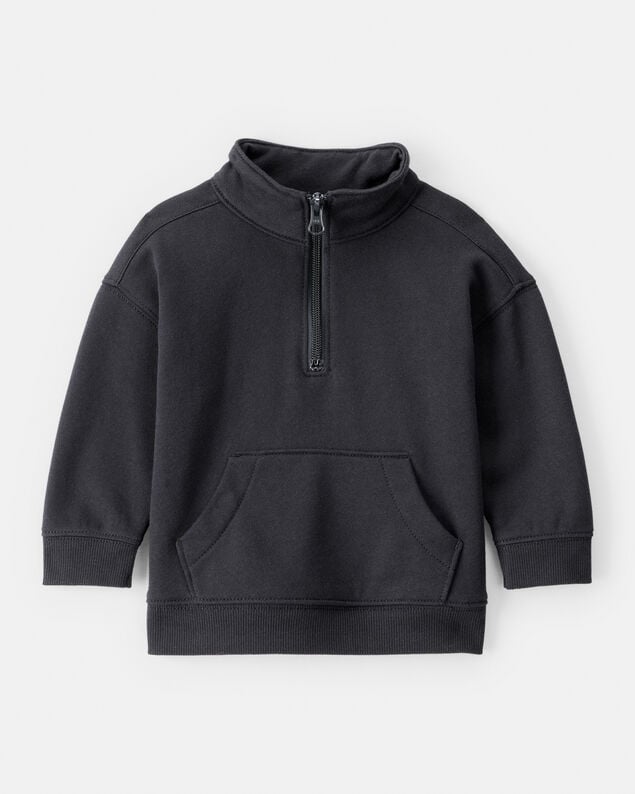 Product image 1 of Baby Boy DayDream Fleece Quarter Zip Sweatshirt - Black