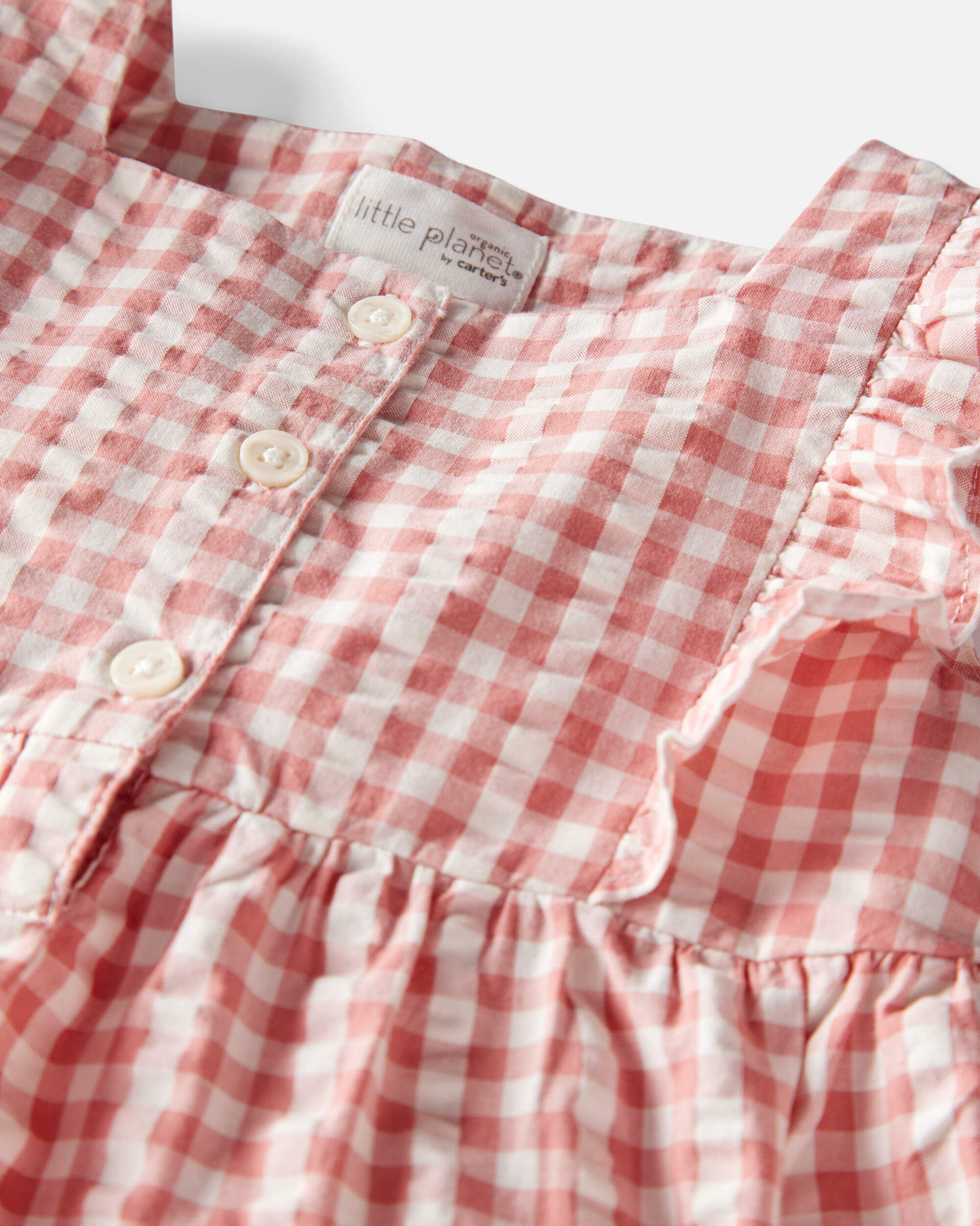 Toddler Gingham Top Made With Organic Cotton - Little Planet